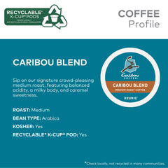 Caribou Coffee taza servida desde cápsula en mano ofreciendo sabor inmediato