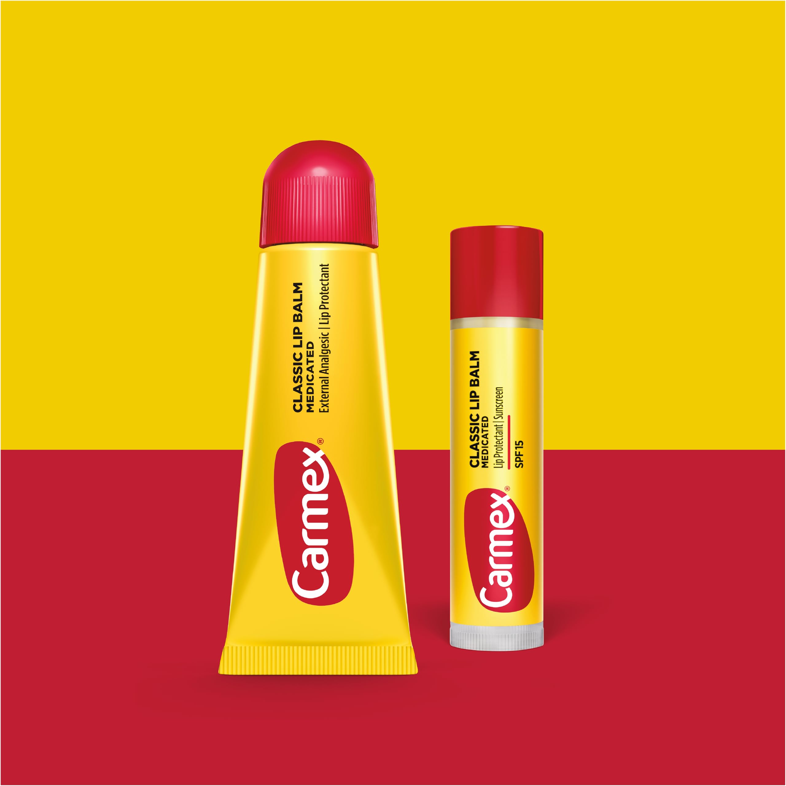 Carmex tubos detalle de la textura cremosa para hidratación