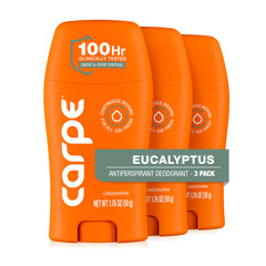 Carpe envase frontal Eucalyptus mostrando diseño y beneficio protección prolongada