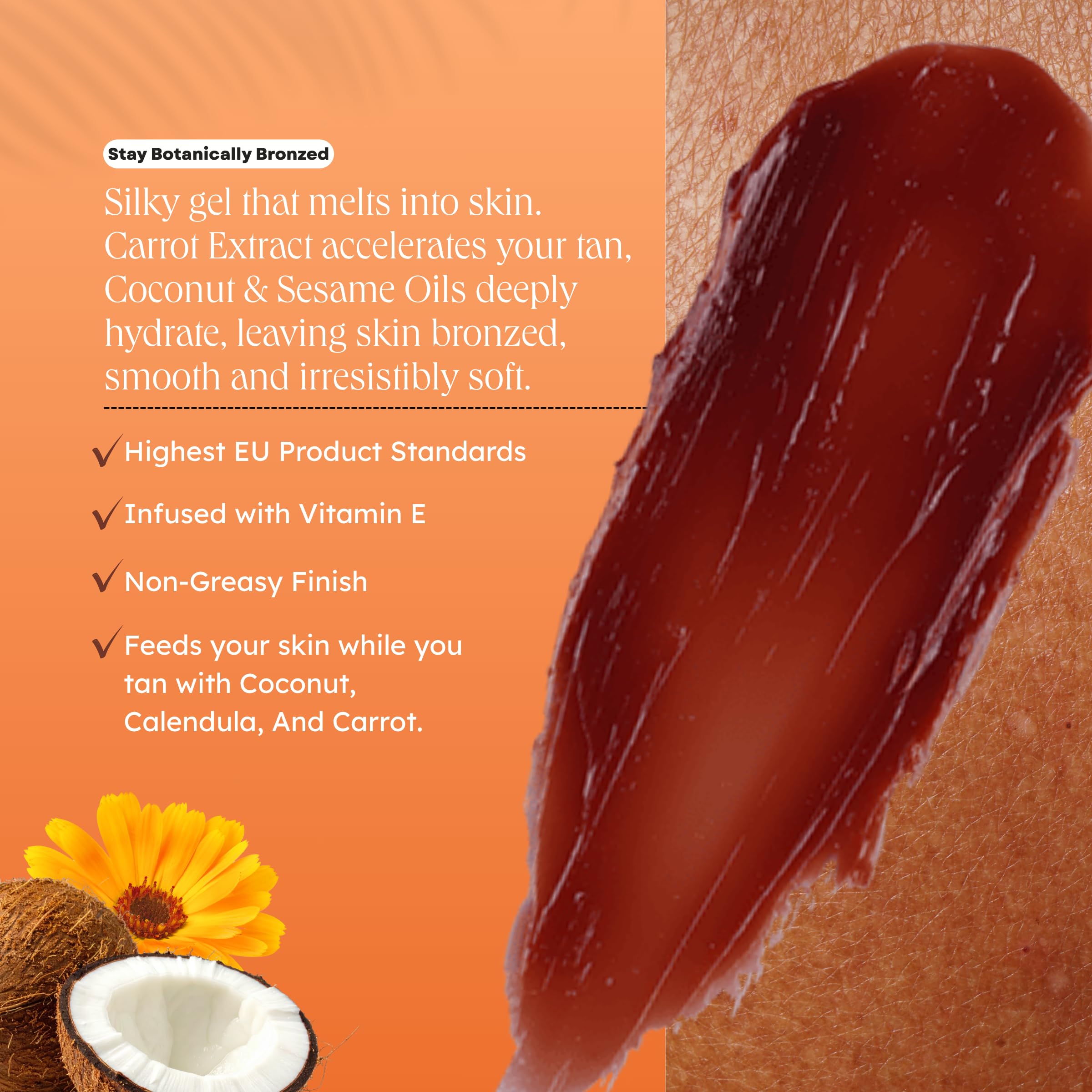 Carroten gel en uso en playa para bronceado en exteriores