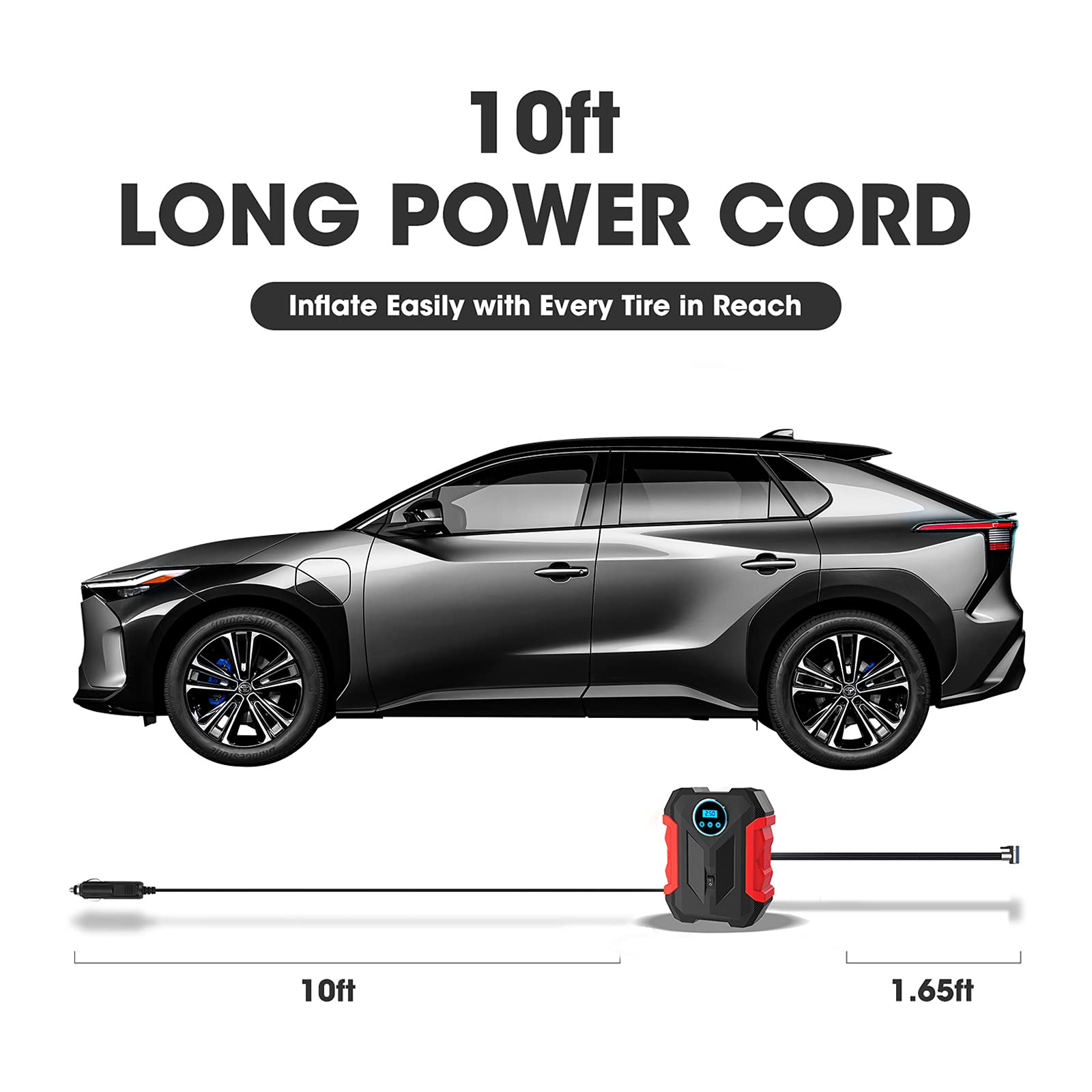 CARSUN housing texture and control buttons emphasizing durability
