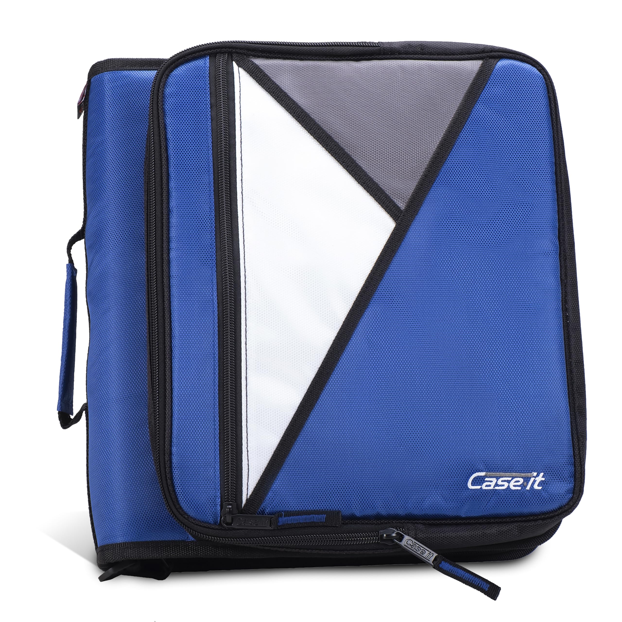 Case-it LT-007 vista frontal con cremallera y aros, protección organizada