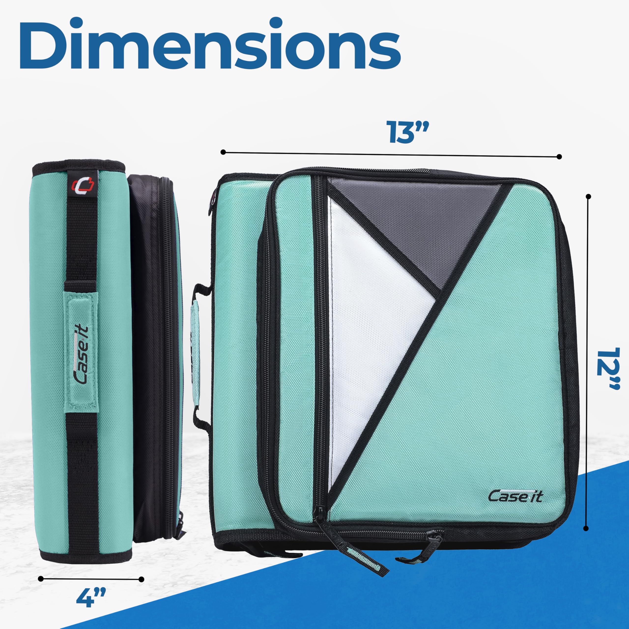 Case-it bolsillo acolchado para laptop/tablet hasta 13" y mayor protección