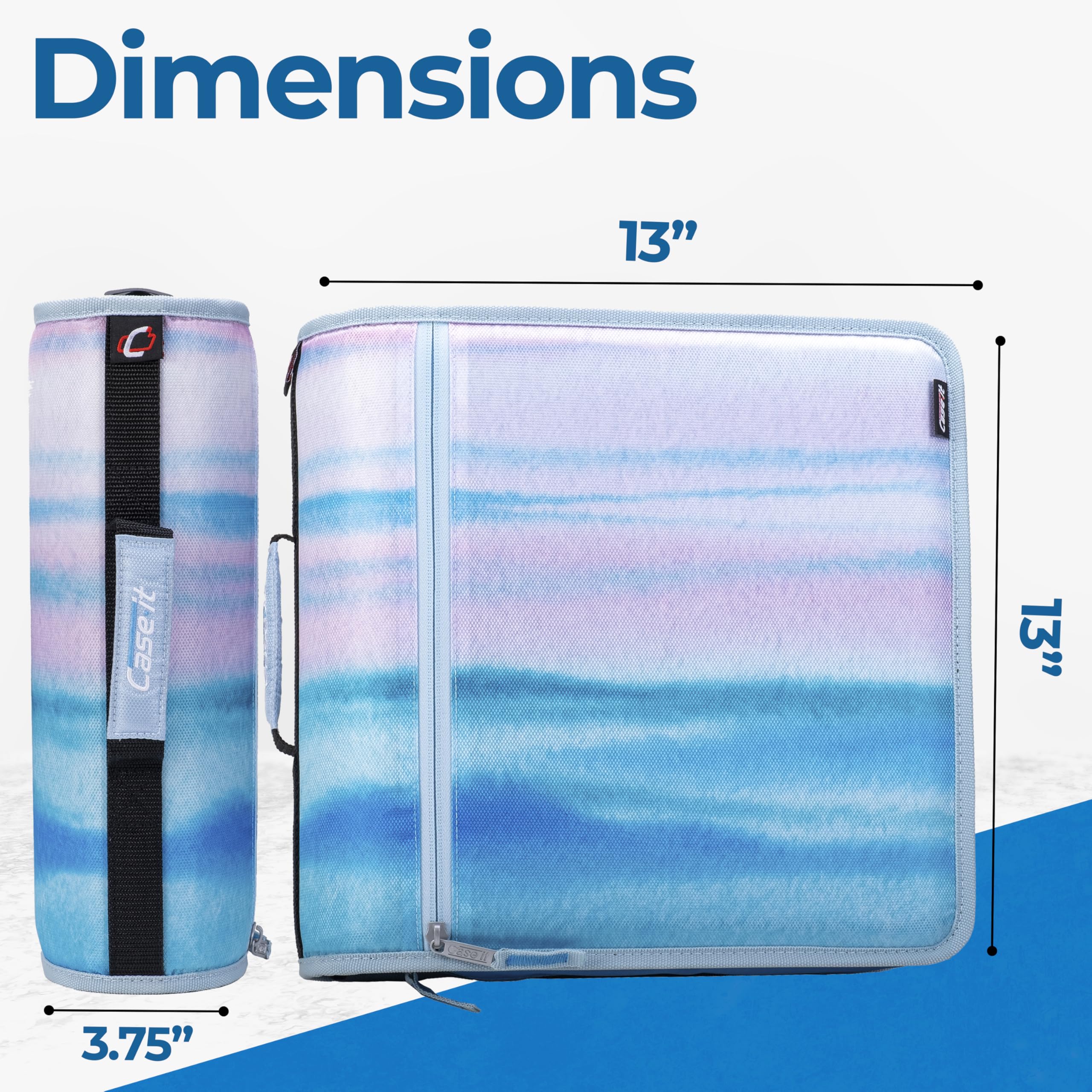 Case-it detalle del tejido ripstop resistente, durabilidad ante uso diario