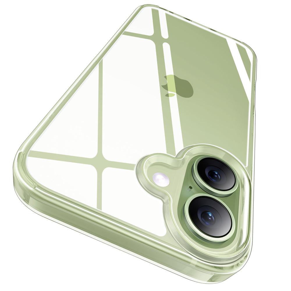 CASEKOO vista frontal de la funda transparente mostrando ajuste perfecto y claridad