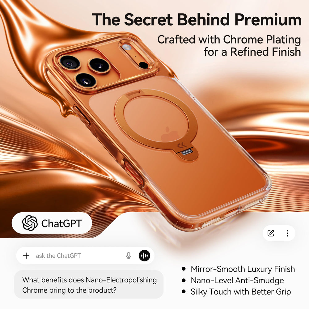 CASEKOO vista trasera transparente que resalta el diseño del iPhone