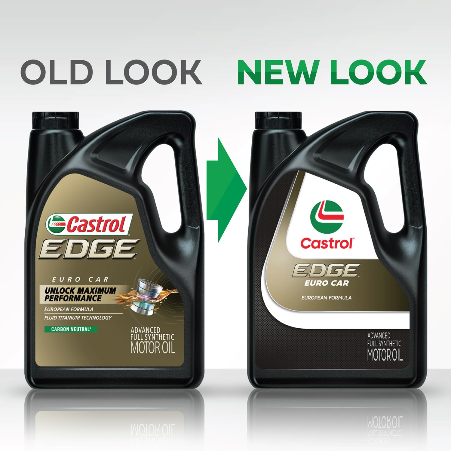 Detalle de textura del aceite Castrol Edge Euro mostrando fluidez y resistencia