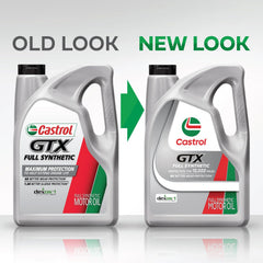 Castrol GTX textura del aceite resaltando lubricación superior