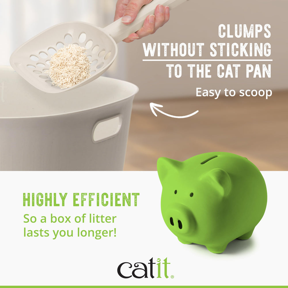 Catit etiqueta con ingredientes y beneficios ecoamigables visibles