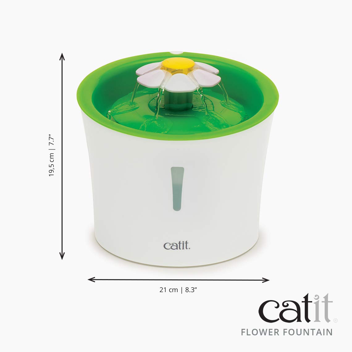 Catit Flower Fountain en estación combinada con Catit Multi Feeder para comedor completo
