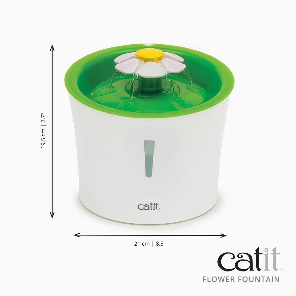 Catit Flower Fountain en estación combinada con Catit Multi Feeder para comedor completo