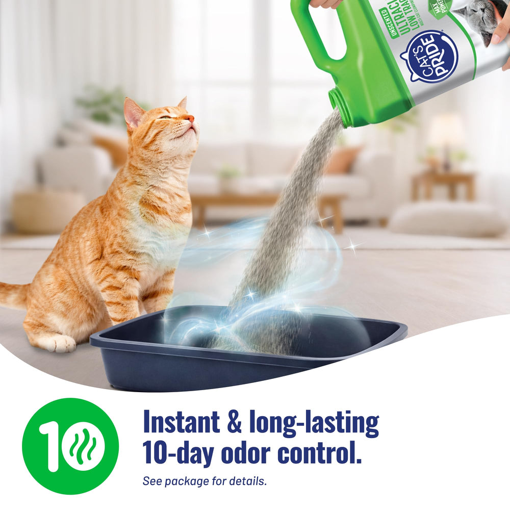 Cat's Pride etiqueta informativa con ingredientes y beneficios visibles