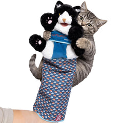 CATSUMO guante marioneta frontal, protege mano y entretiene gato