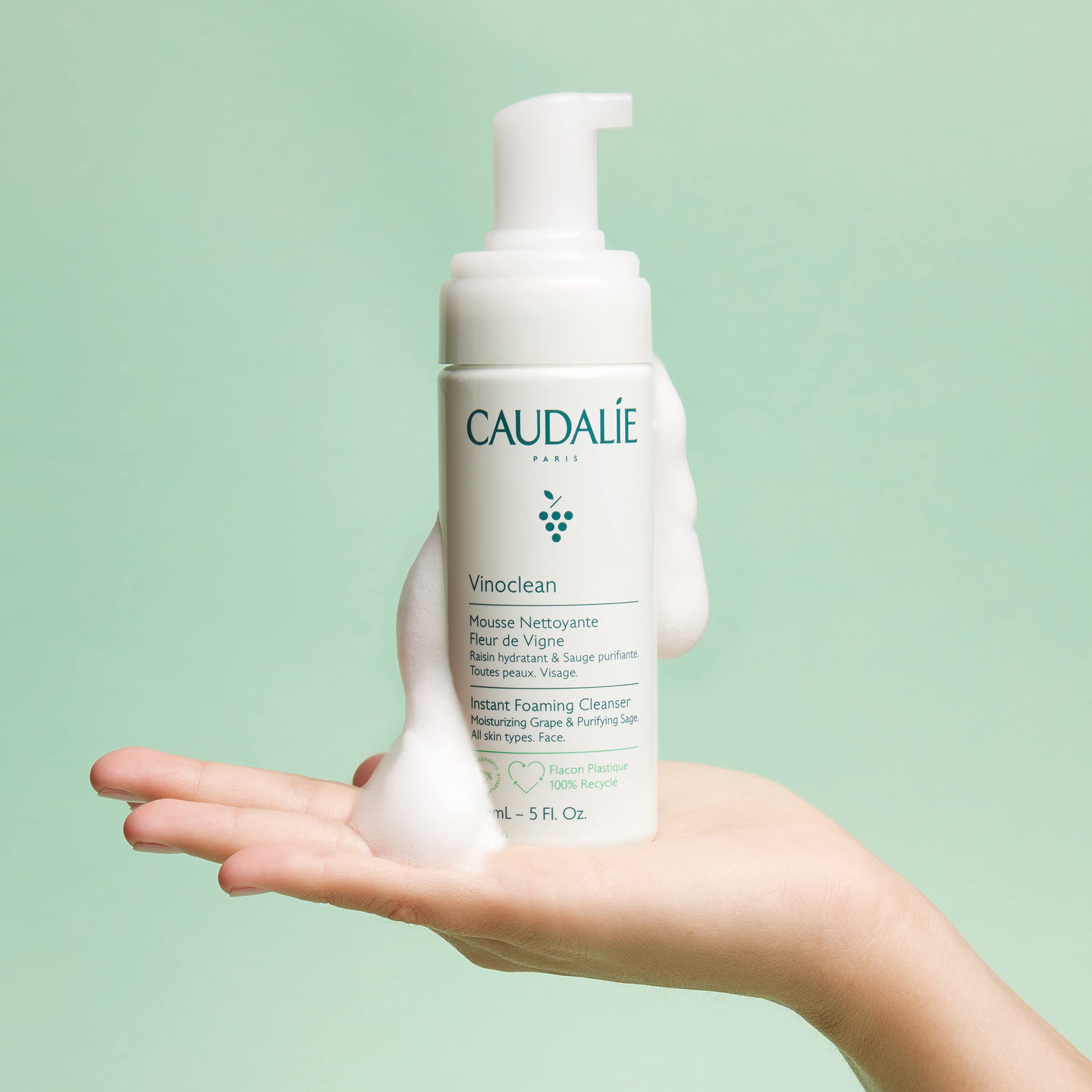 Caudalie etiqueta con ingredientes clave para beneficio antioxidante