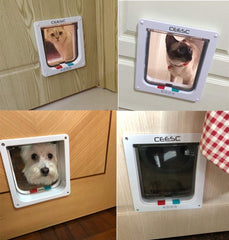 CEESC solapa transparente en detalle para que la mascota vea afuera