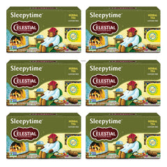 Celestial Seasonings frente de caja Sleepytime, presentación y diseño atractivo