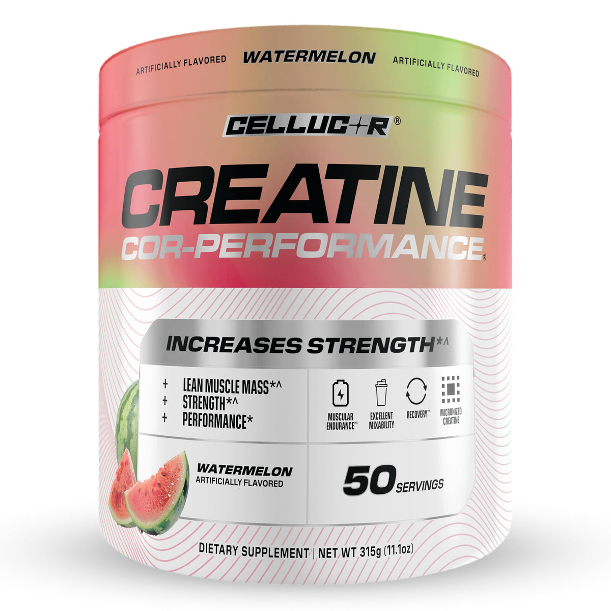 Cellucor envase frontal mostrando diseño y beneficio de 5g por servicio