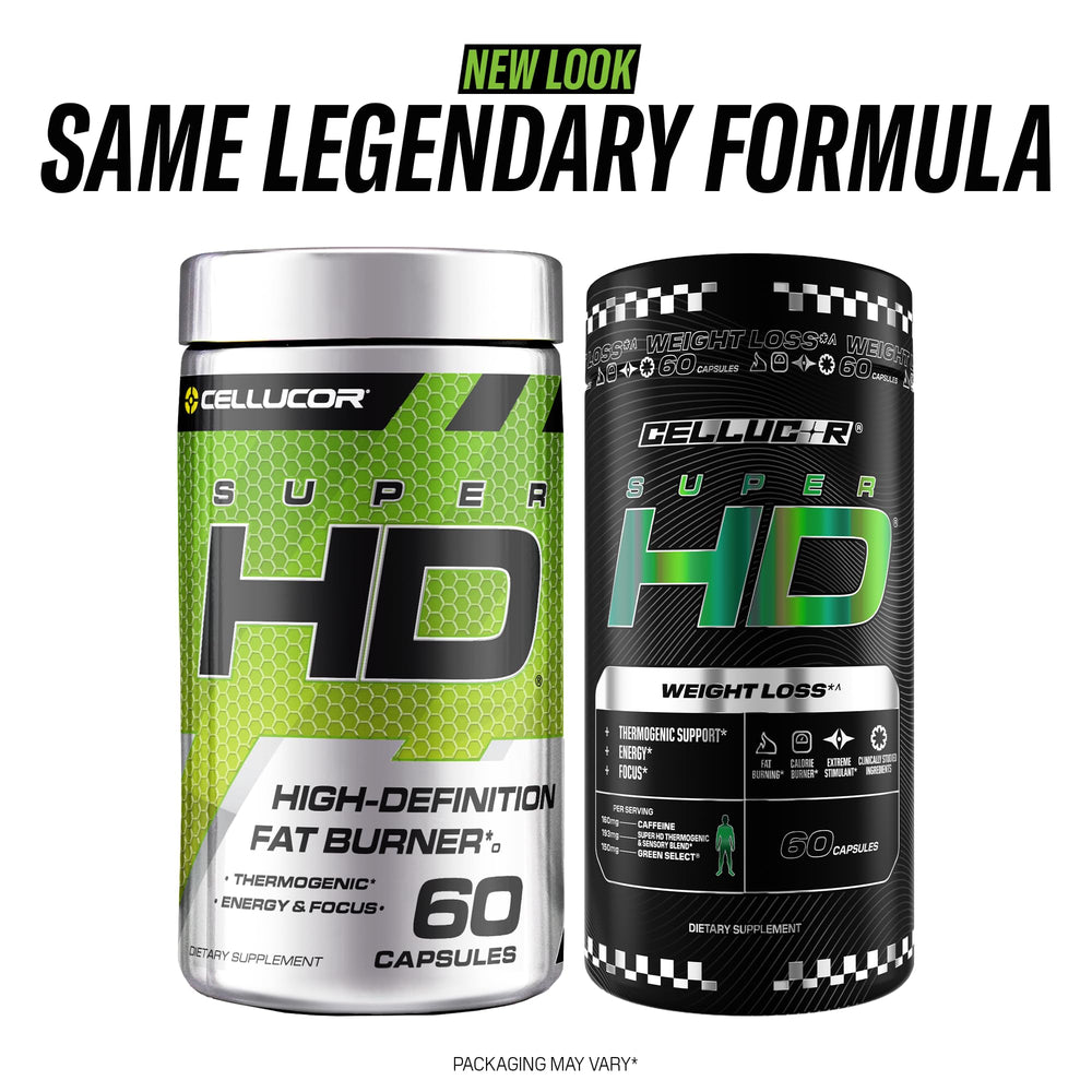 Cellucor SuperHD primer plano de cápsulas resaltando textura y pureza