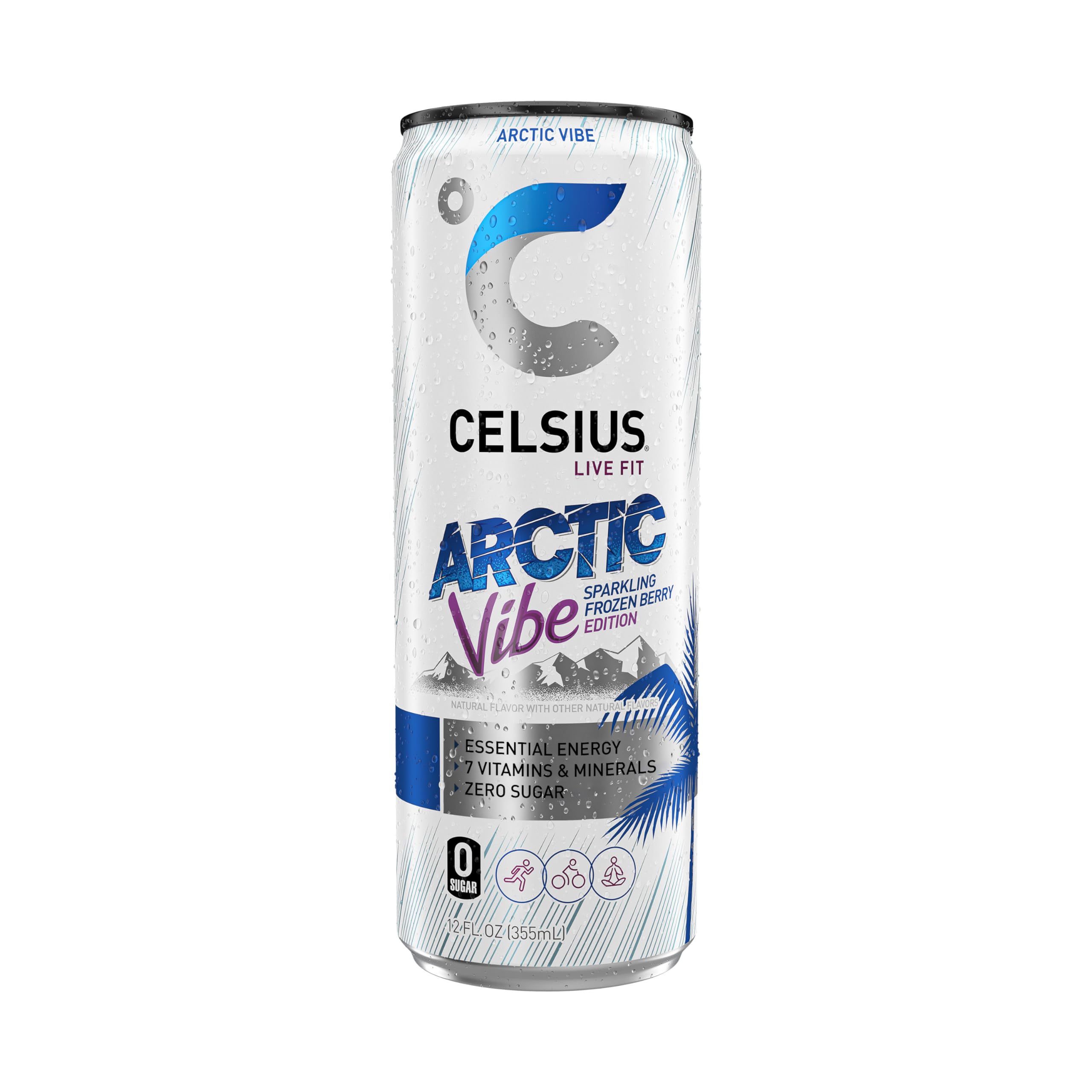 CELSIUS etiqueta con ingredientes y vitaminas, transparencia nutricional