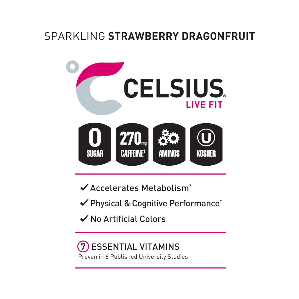 CELSIUS lata en mano para comparar tamaño y portabilidad durante el entrenamiento