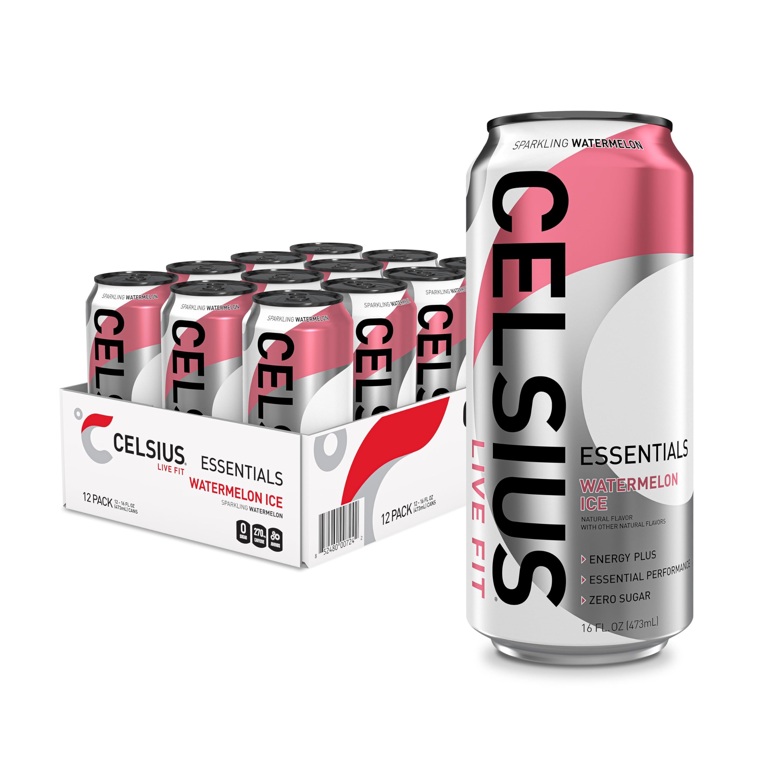 CELSIUS lata frontal mostrando logotipo y diseño, atractivo para compra