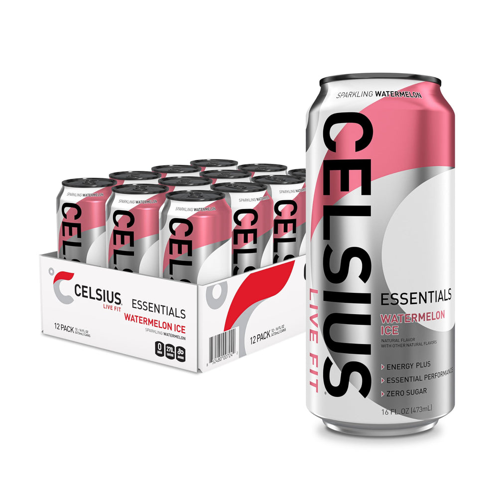 CELSIUS lata frontal mostrando logotipo y diseño, atractivo para compra