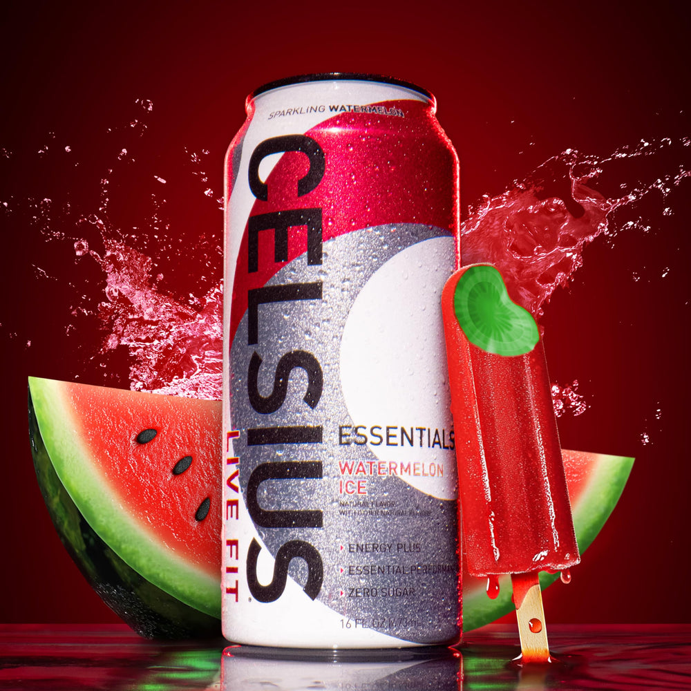CELSIUS pack de 12 latas que muestra cantidad y conveniencia