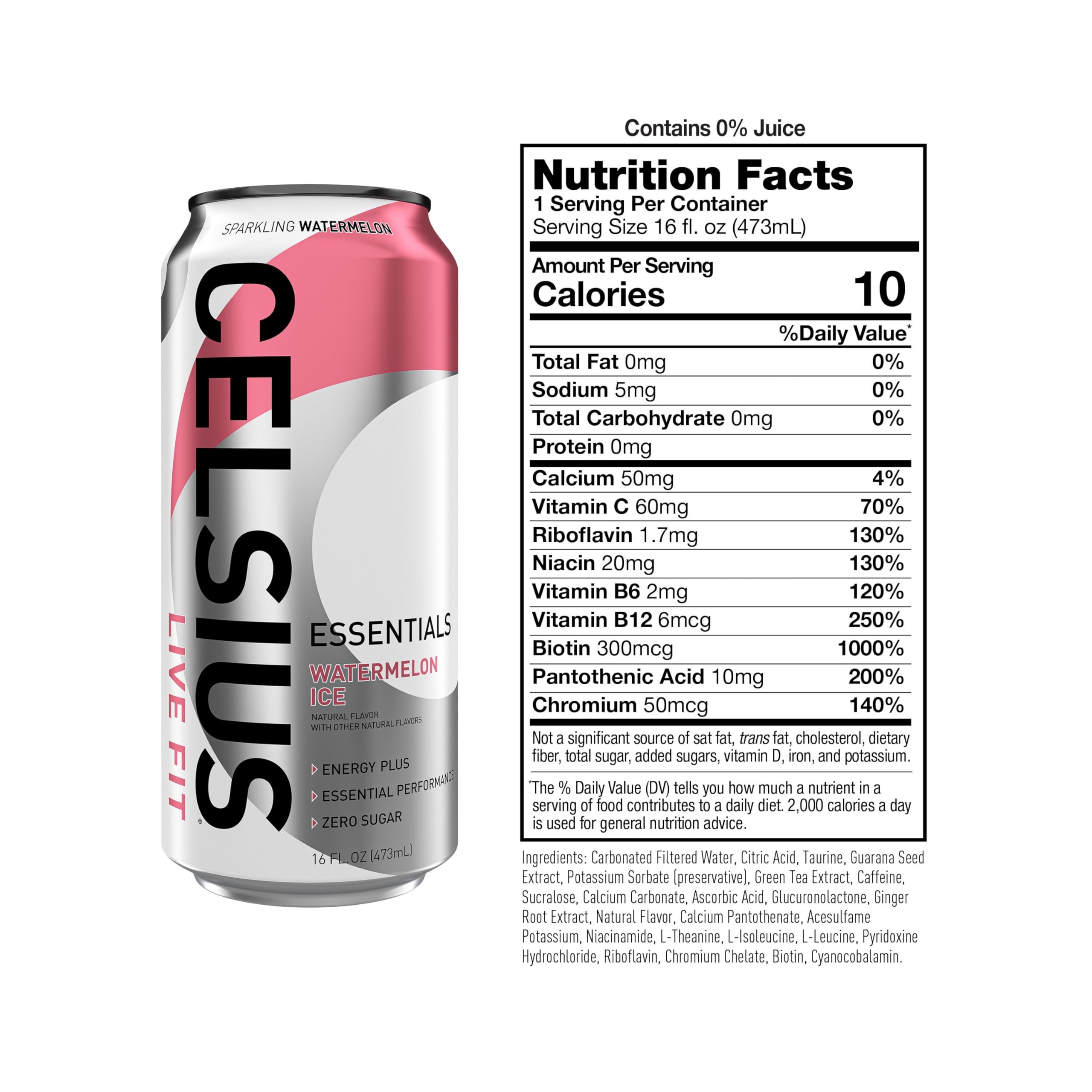 CELSIUS close-up de burbujas y textura para sensación refrescante