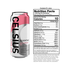 CELSIUS close-up de burbujas y textura para sensación refrescante