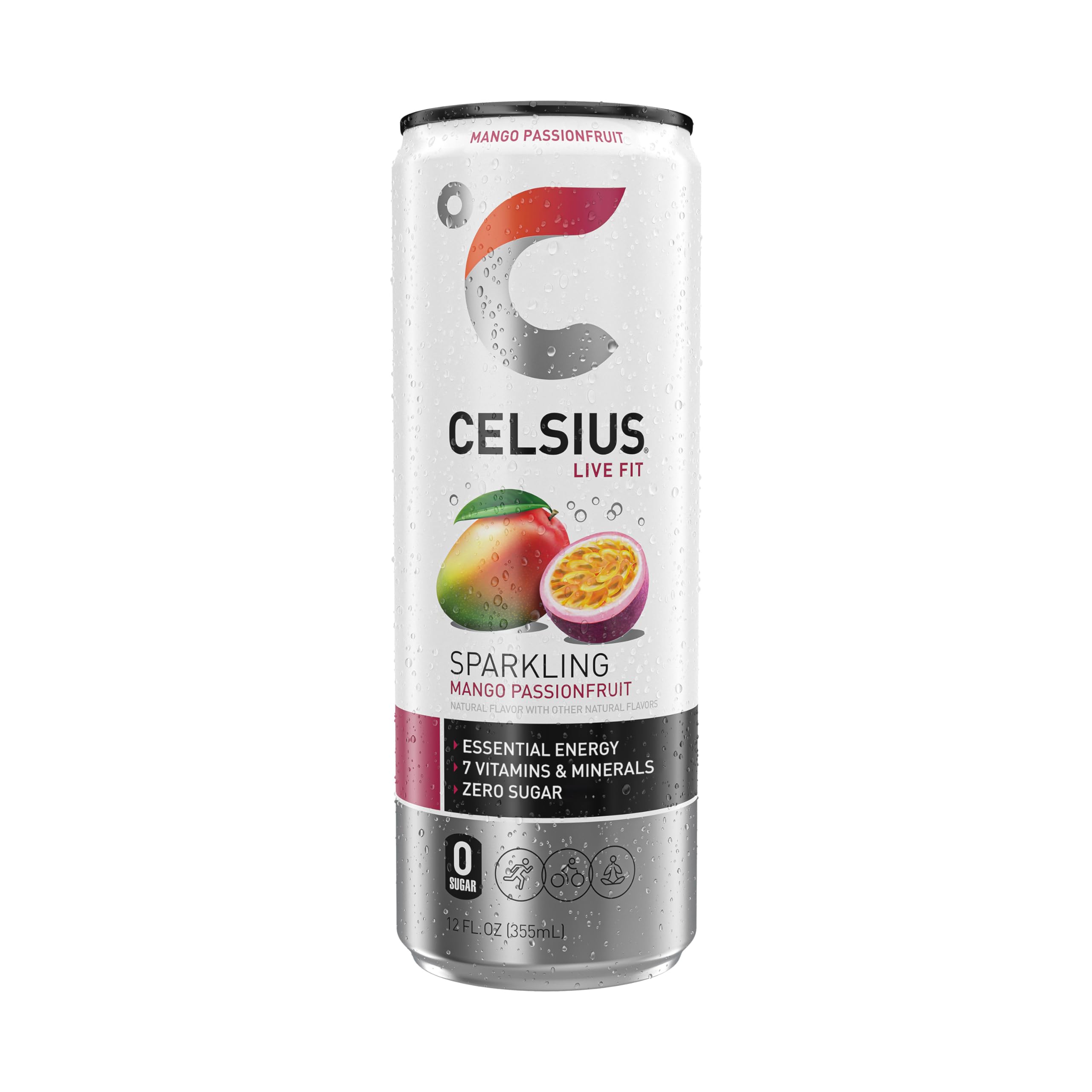 Persona en gimnasio con CELSIUS para energía antes del entrenamiento
