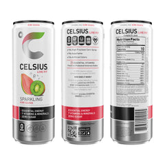 CELSIUS primer plano efervescencia para sensación refrescante