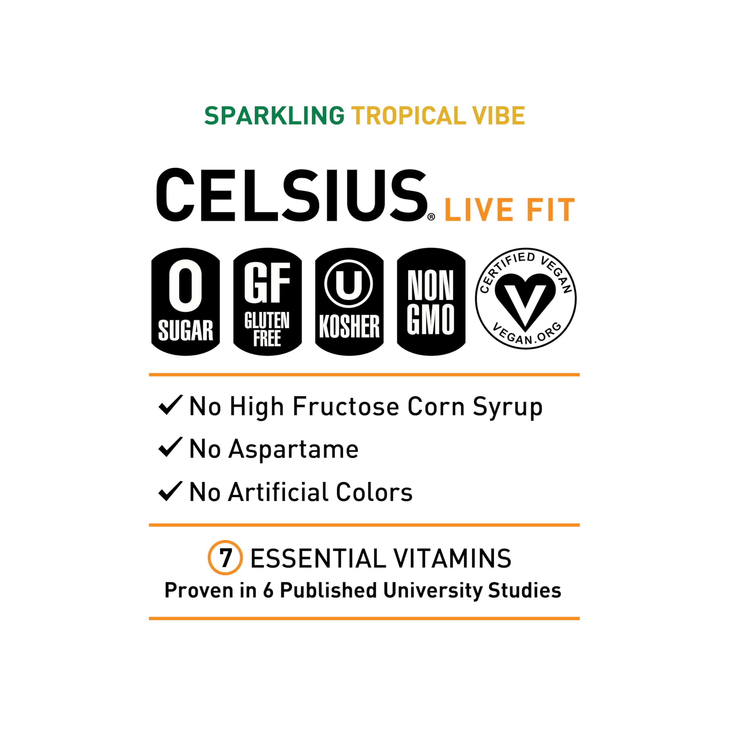 CELSIUS lata abierta con burbujas resaltando frescura y carbonatación