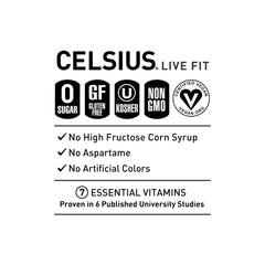 CELSIUS lata en mano para comparar tamaño y fácil transporte