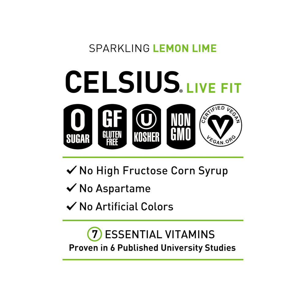 CELSIUS latas abiertas con líquido efervescente listo para beber