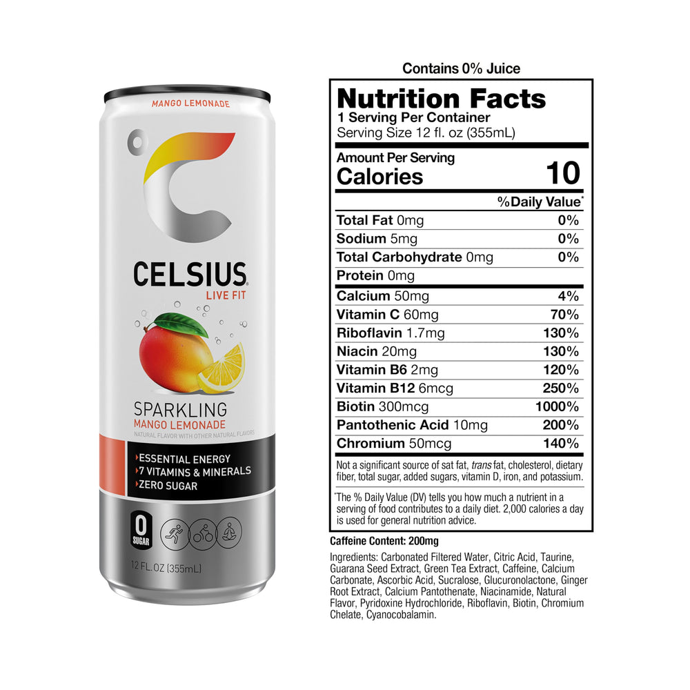 CELSIUS lata en mano comparando tamaño y portabilidad