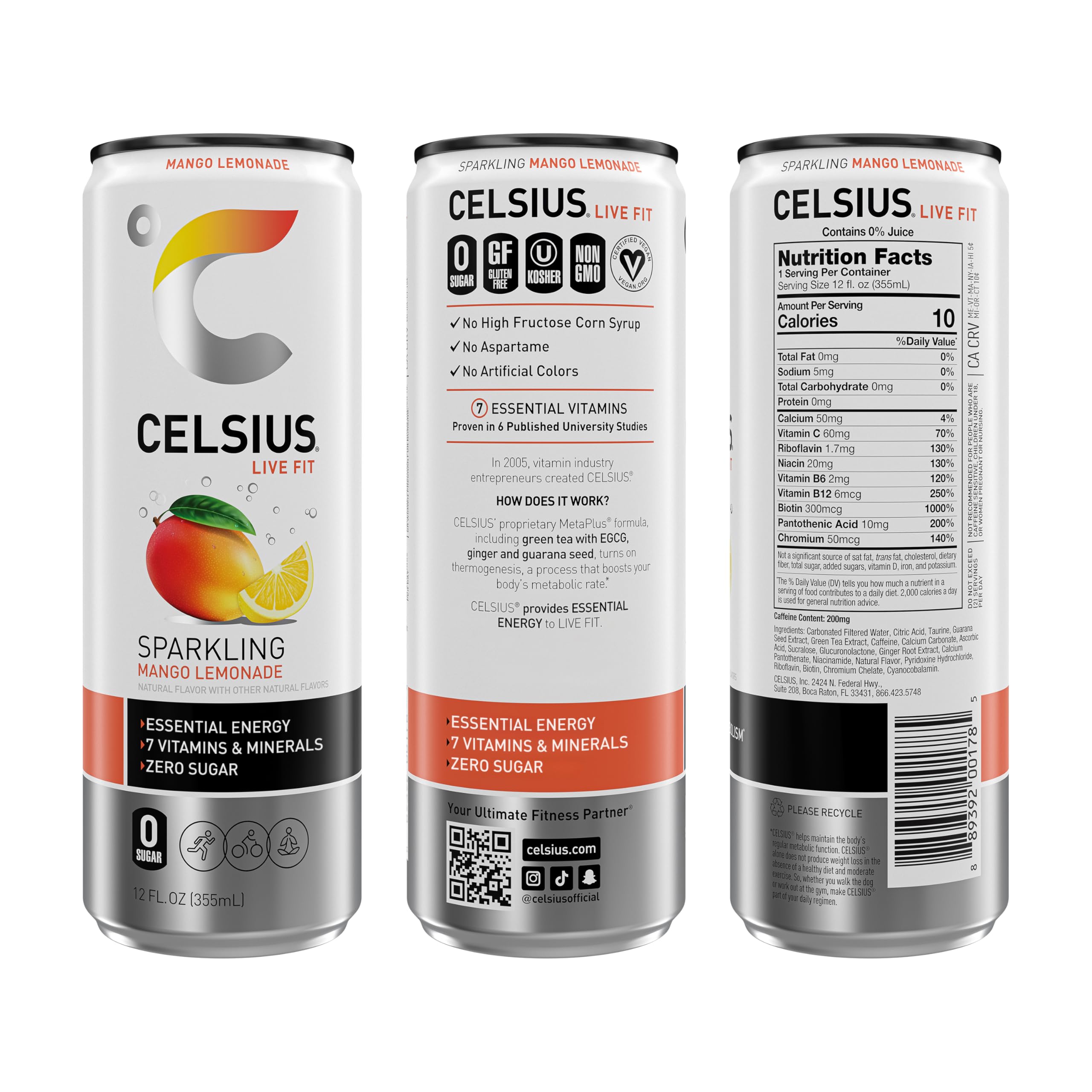 CELSIUS primer plano espuma carbonatada resaltando frescura