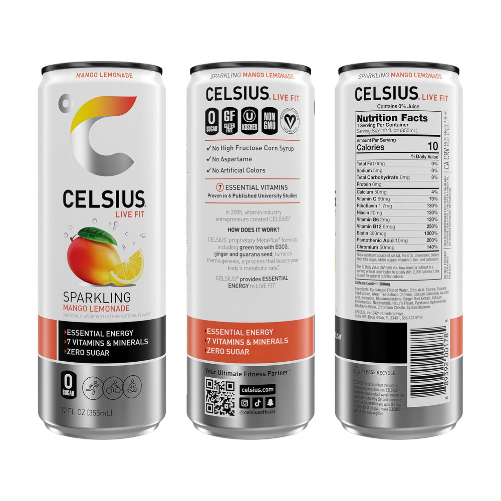 CELSIUS primer plano espuma carbonatada resaltando frescura