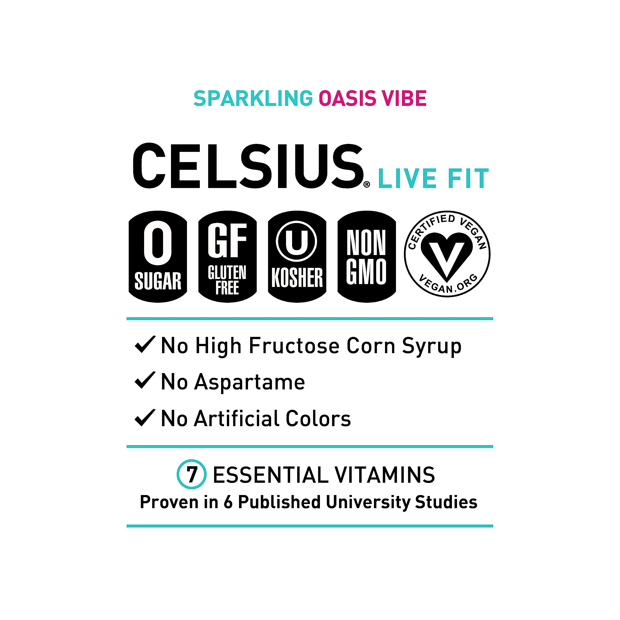 CELSIUS lata en mano para ver escala y portabilidad
