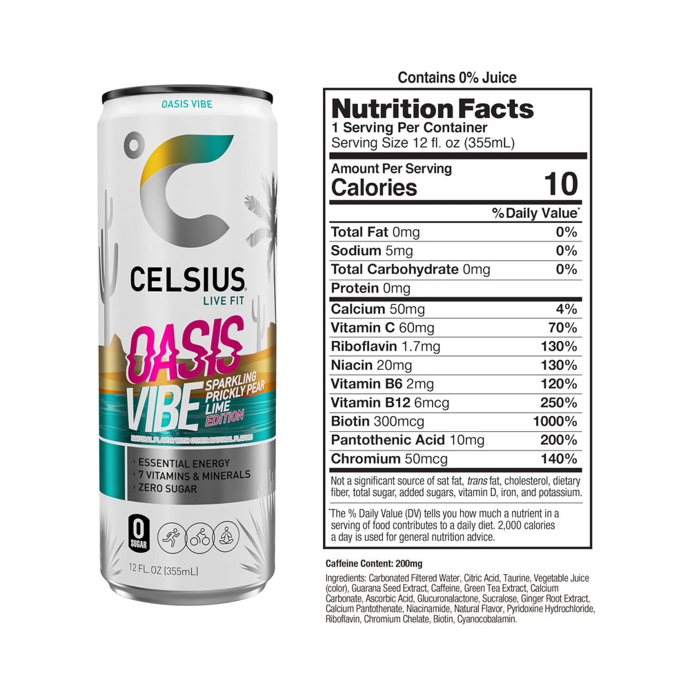 CELSIUS bebida en uso durante entrenamiento para energía eficaz