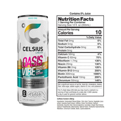 CELSIUS bebida en uso durante entrenamiento para energía eficaz