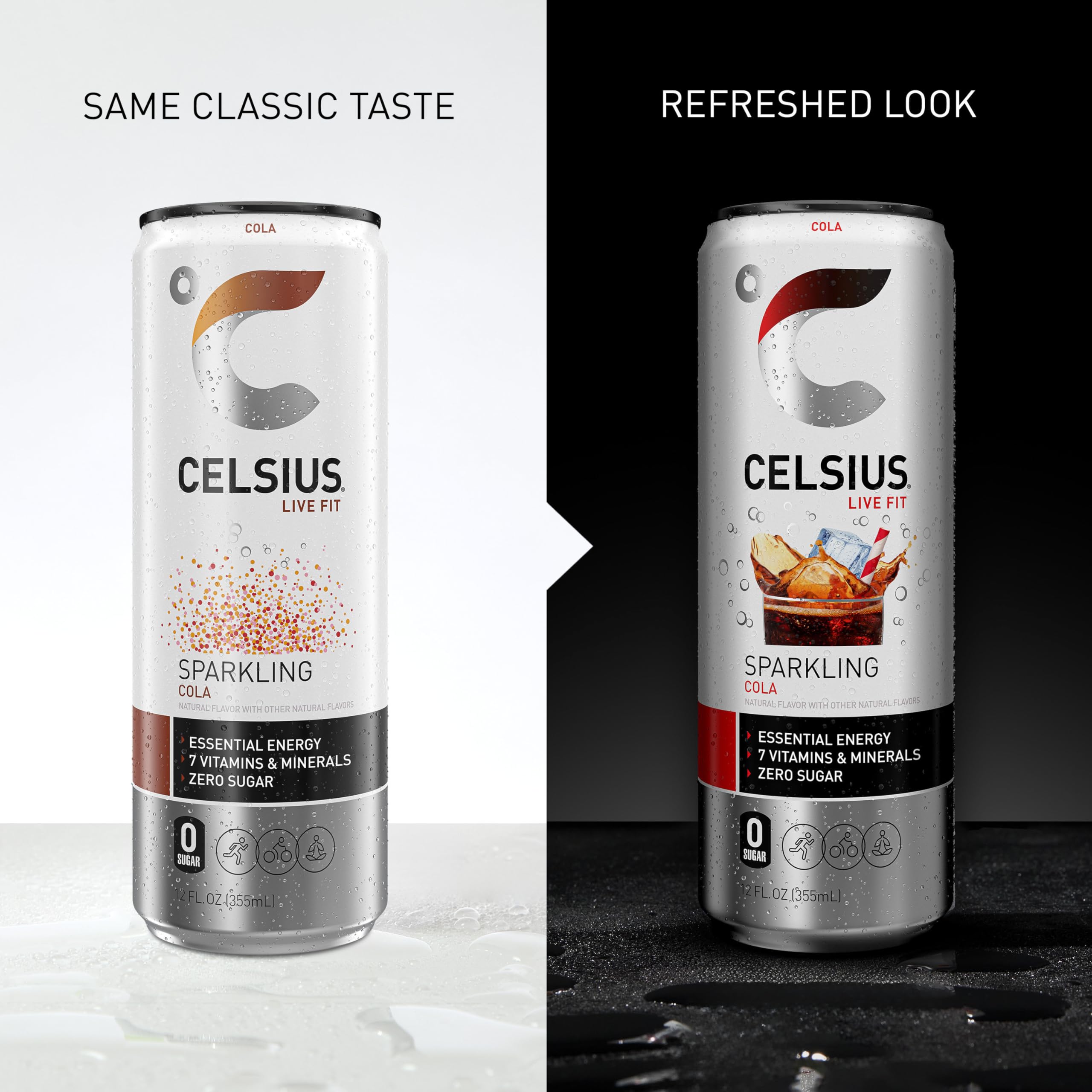CELSIUS pack de 12 latas para conveniencia y almacenamiento