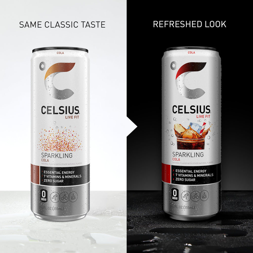 CELSIUS pack de 12 latas para conveniencia y almacenamiento