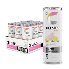 CELSIUS front pack showing can design and energy benefits