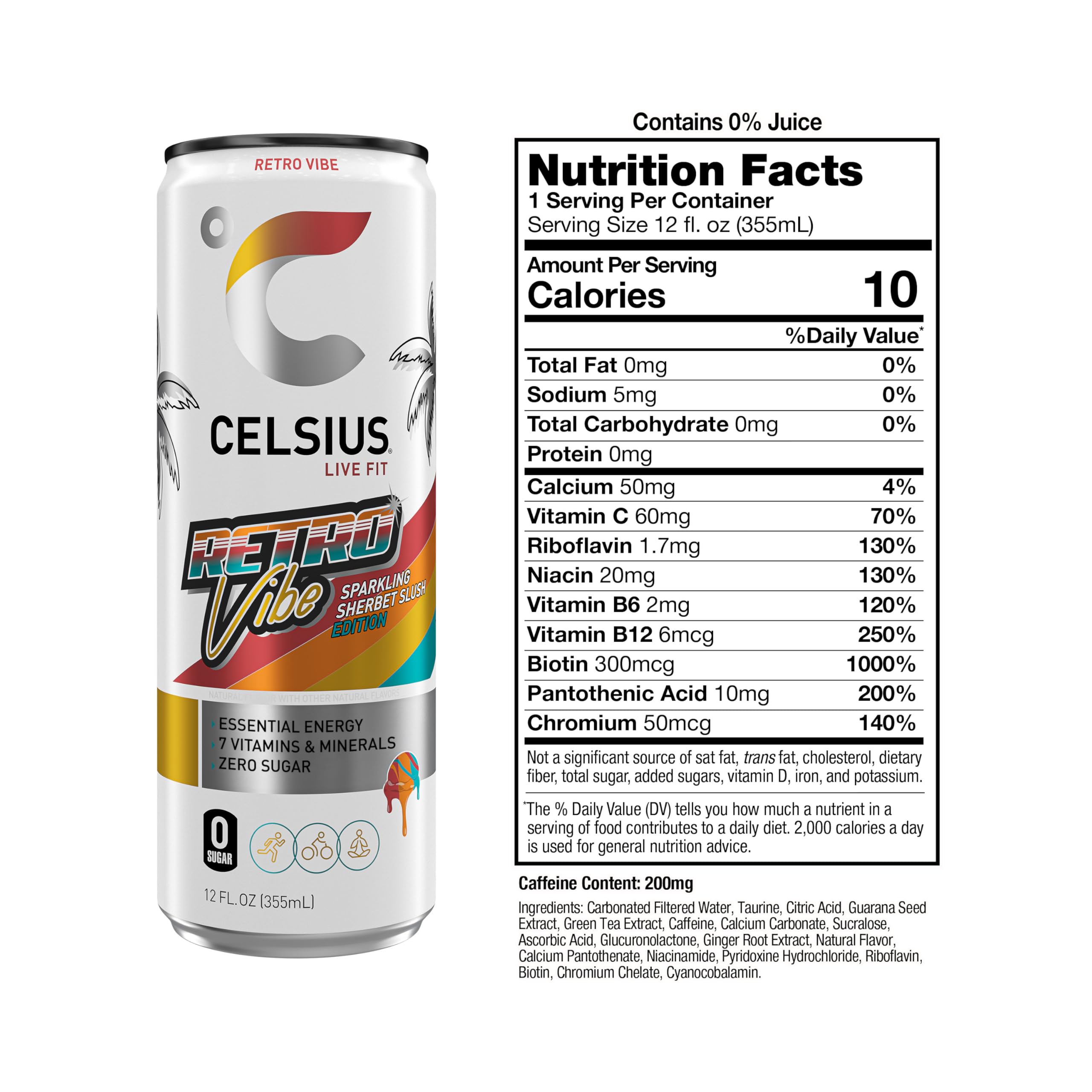 CELSIUS bebida en mano durante entrenamiento para impulso energético