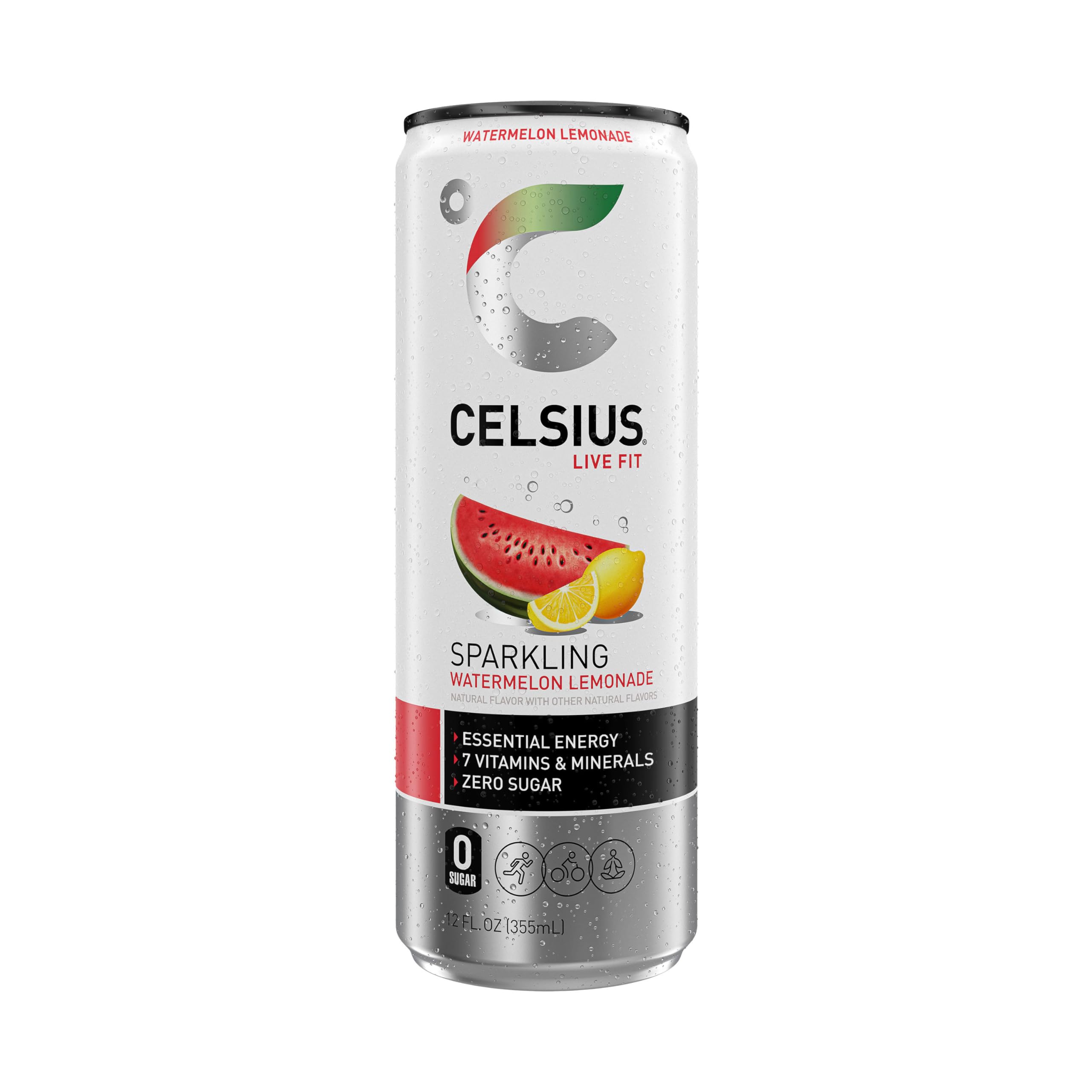 CELSIUS pack de 12 en ambiente deportivo transmitiendo recuperación rápida