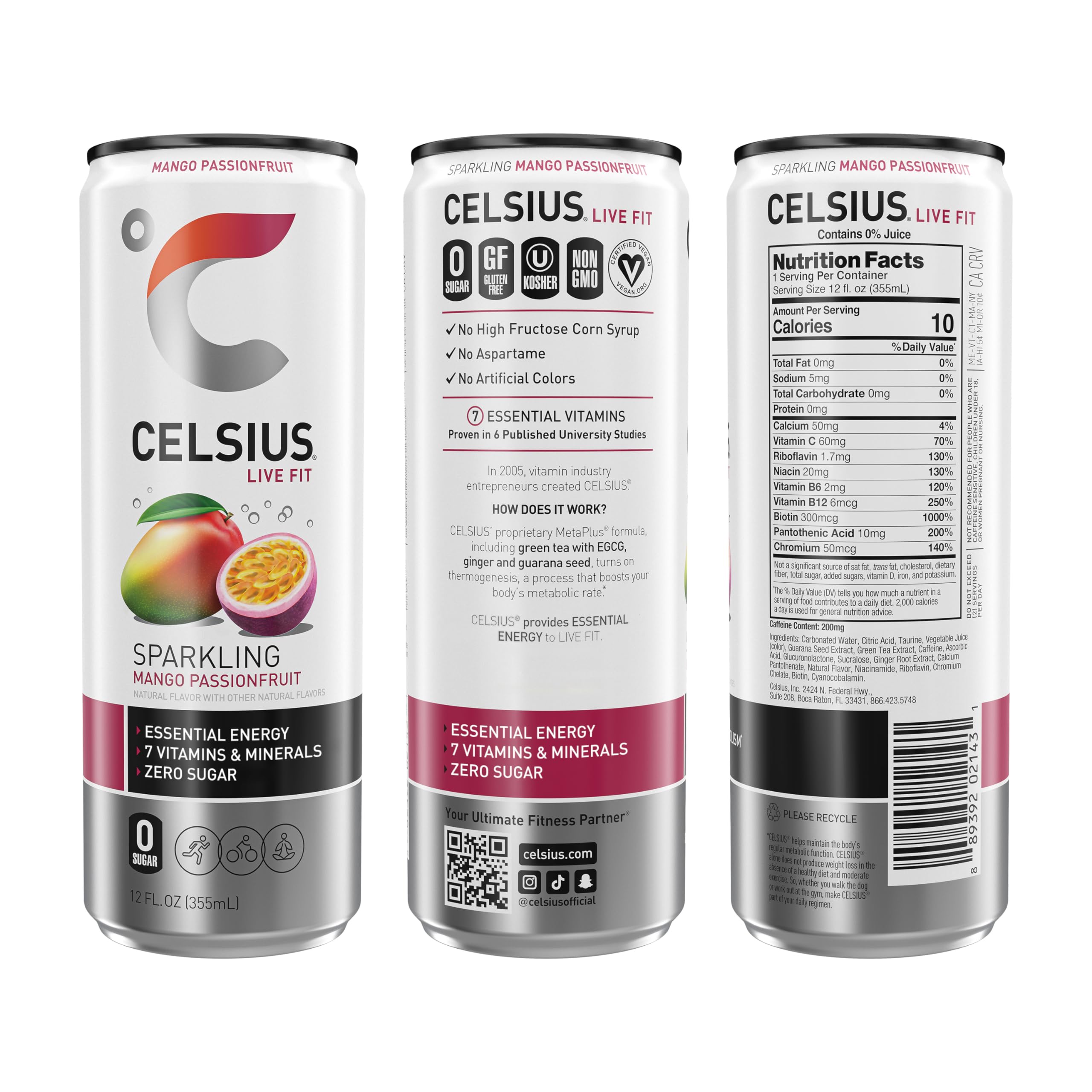 CELSIUS burbujeo y textura efervescente para refrescar entrenamiento