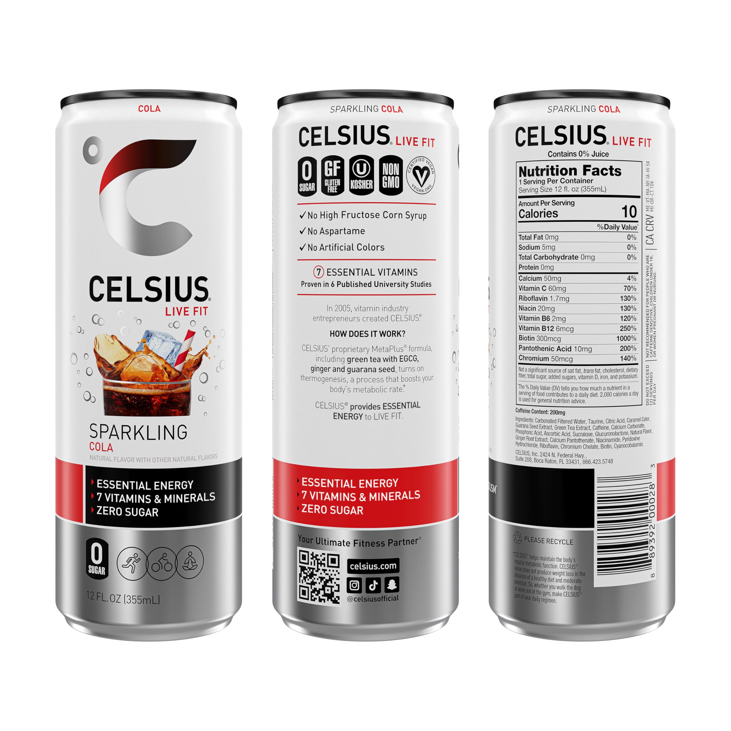 CELSIUS burbujas en primer plano sugieren frescura efervescente