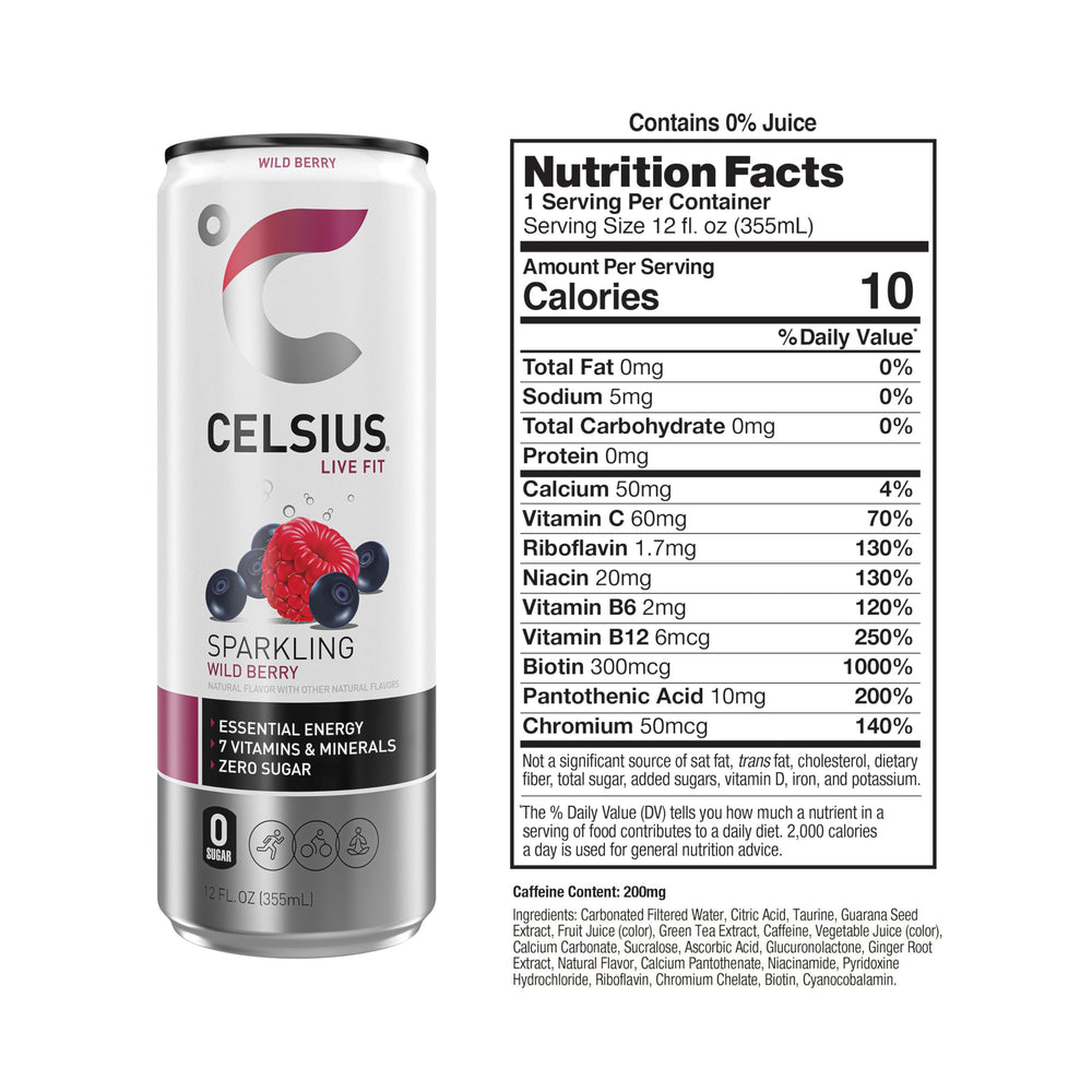 CELSIUS lata en mano para comparar tamaño y portabilidad en entrenamiento