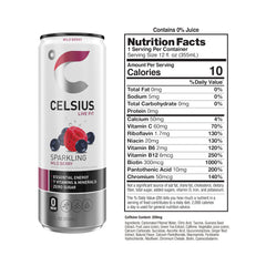 CELSIUS lata en mano para comparar tamaño y portabilidad en entrenamiento