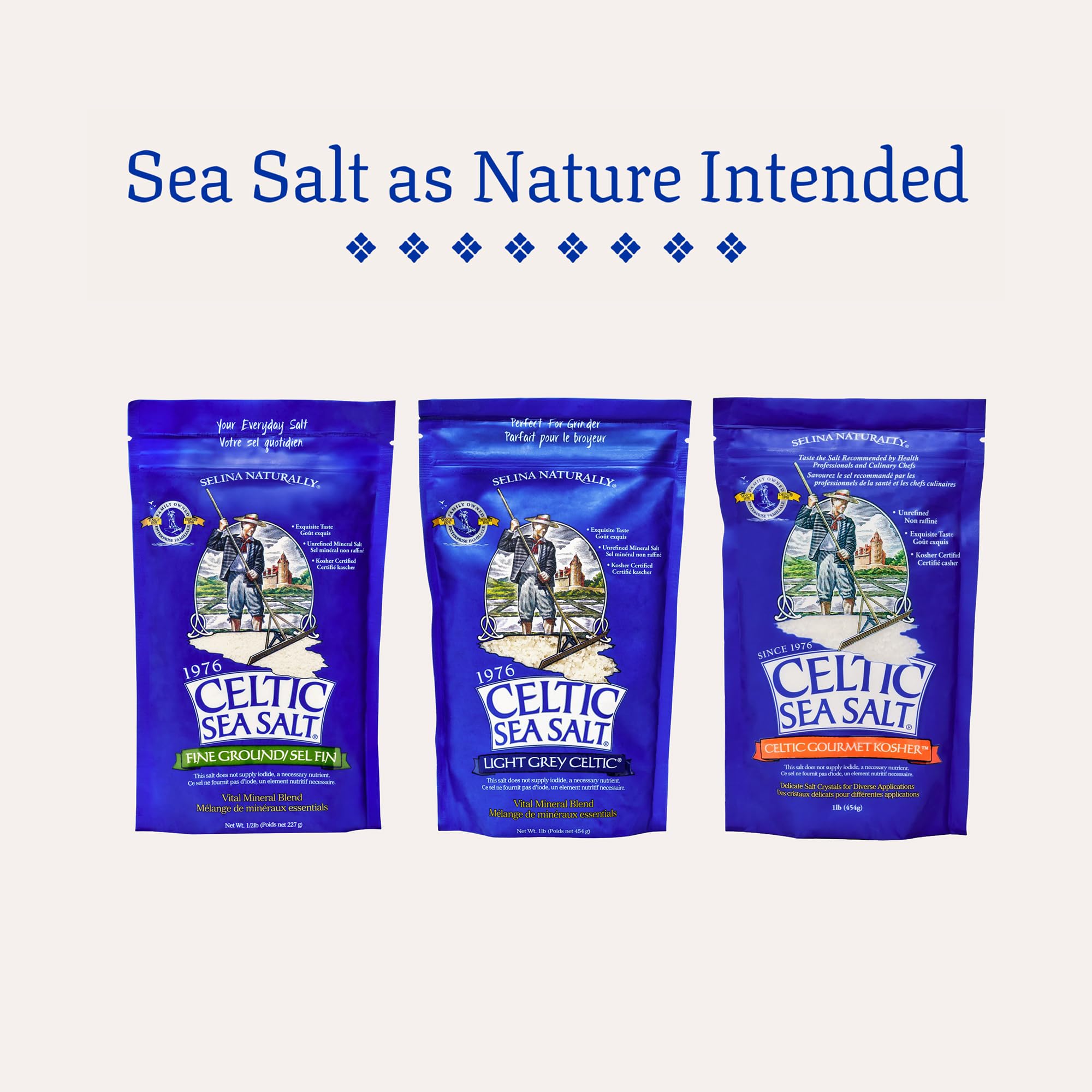 Celtic Sea Salt frasco de cocina listo para uso diario